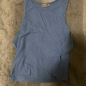 Tommy Bahama Light Blue Ribbed Tank Top
